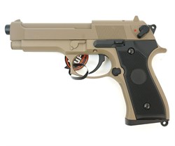 CYMA, Пистолет Beretta M92 AEP (Tan) CM126 TN - фото 15092