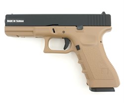 KJW, Пистолет Glock-17 CO2 GBB (TAN) KP-17-CO2 -TAN - фото 15150