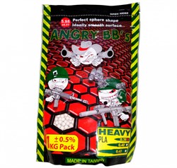 ANGRY BBs, Шары 0.36 PLA (2777шт/1кг) AG-036PLA - фото 15416