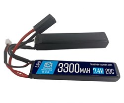 BlueMAX, АКБ 7.4V 3300mAh Li-Po 20C nunchuks (19x21x128mm) SoSJZTtTjPu9QjkJoH8zU2 - фото 15694