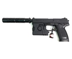 TOKYO MARUI, Пистолет MK-23 SOCOM, такт.фонарь, кейс GGNB (Black) BBG13 - фото 15969