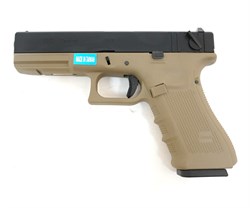 WE, Пистолет Glock-18 gen4 автомат GGBB (TAN) WE-G002B-TAN / GP617B(TAN) - фото 15983