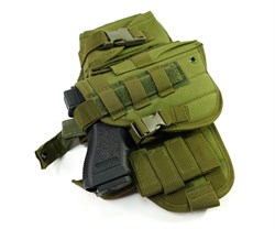 Кобура набедренная с платформой и подсумками (Olive) AS-HL0028OD - фото 16421