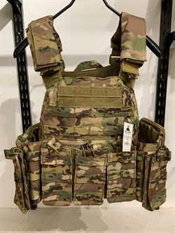 Жилет тактический Plate Carrier с подсумками molle (Multicam) VT-6031 - фото 16634