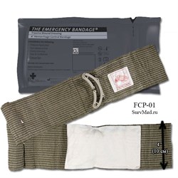 Израильская компрессионная повязка (ИПП) 4" FCP-01 (военная) с 1 подушечкой TbW71k9ljG1lkvd5q4v8M0 - фото 16795