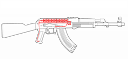 Проводка для АК74 под крышку ствольной коробки с ключом BTS provod_ak_ksk - фото 17942