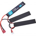 BlueMAX, АКБ 11.1V 1100mAh Li-Po 20C nunchuks (5.2x21x102mm) Т-коннектор AC-Li-Po-073-T - фото 17982