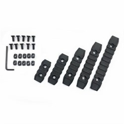Набор планок RIS для M-LOK, 5 шт, металл (Black) RM-023
