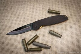 Нож туристический складной керамический  K482-8