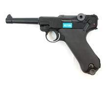 WE, Пистолет Luger P-08 4" GGBB (Black)