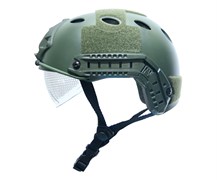 Шлем Fast Base Jump с очками (Olive) SH6985-B