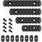 Набор планок RIS для M-LOK 125, 105, 85 и 65 мм (Black) RM-018 - фото 18113